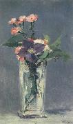 Carnations and Clematis in a Crystal Vase (mk40) Edouard Manet
